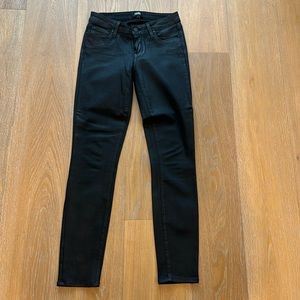 Paige Verdugo Ultra Skinny coated jeans black